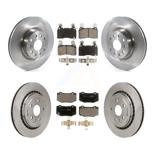 Brake Rotor & Ceramic Pad Front Rear Kit For Chevrolet Camaro With Brembo Brakes