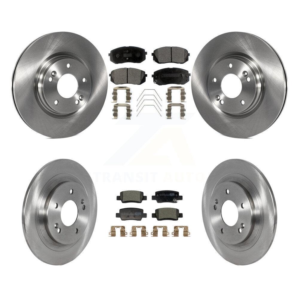 Disc Brake Rotors And Ceramic Pads Front Rear Kit For Kia Seltos
