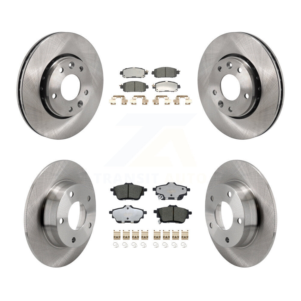 Brake Rotors Ceramic Pad Front Rear Kit For 20-23 Nissan Sentra Disc rear brakes