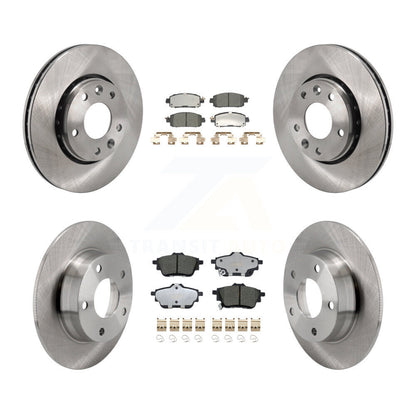 Brake Rotors Ceramic Pad Front Rear Kit For 20-23 Nissan Sentra Disc rear brakes