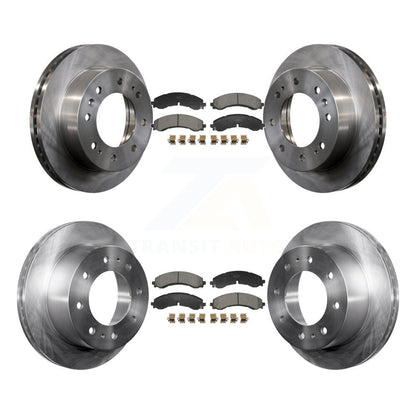 Brake Rotor And Ceramic Pad Front Rear Kit For GMC Chevrolet Sierra 2500 HD 3500