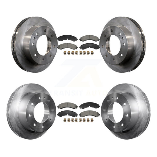 Brake Rotor And Ceramic Pad Front Rear Kit For GMC Chevrolet Sierra 2500 HD 3500