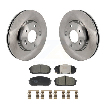 Disc Brake Rotors And Ceramic Pads Front Kit For Hyundai Elantra