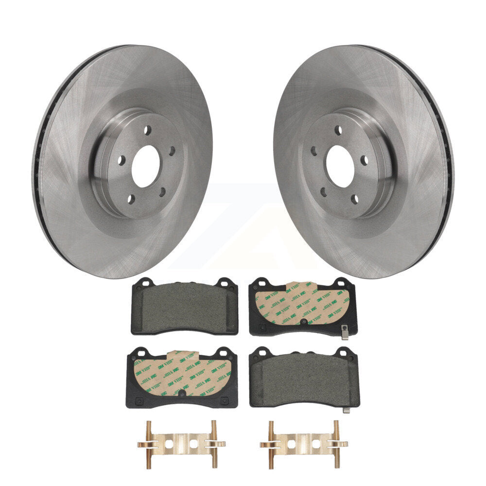 Disc Brake Rotors And Ceramic Pads Front Kit For 2016-2018 Ford Focus RS