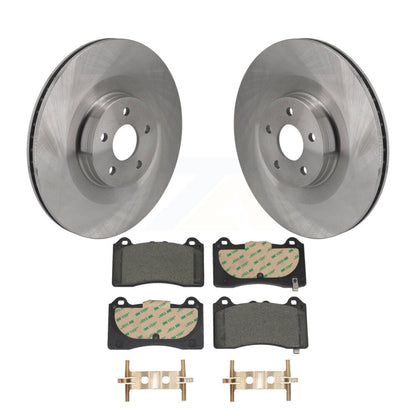 Disc Brake Rotors And Ceramic Pads Front Kit For 2016-2018 Ford Focus RS