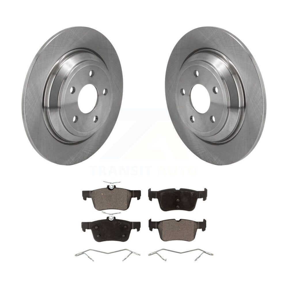 Brake Rotors & Ceramic Pad Rear Kit For Ford Escape Bronco Sport Lincoln Corsair