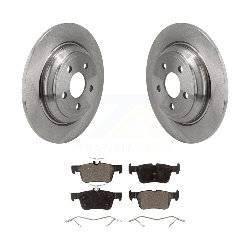 Disc Brake Rotors And Ceramic Pads Rear Kit For 2022-2023 Ford Maverick