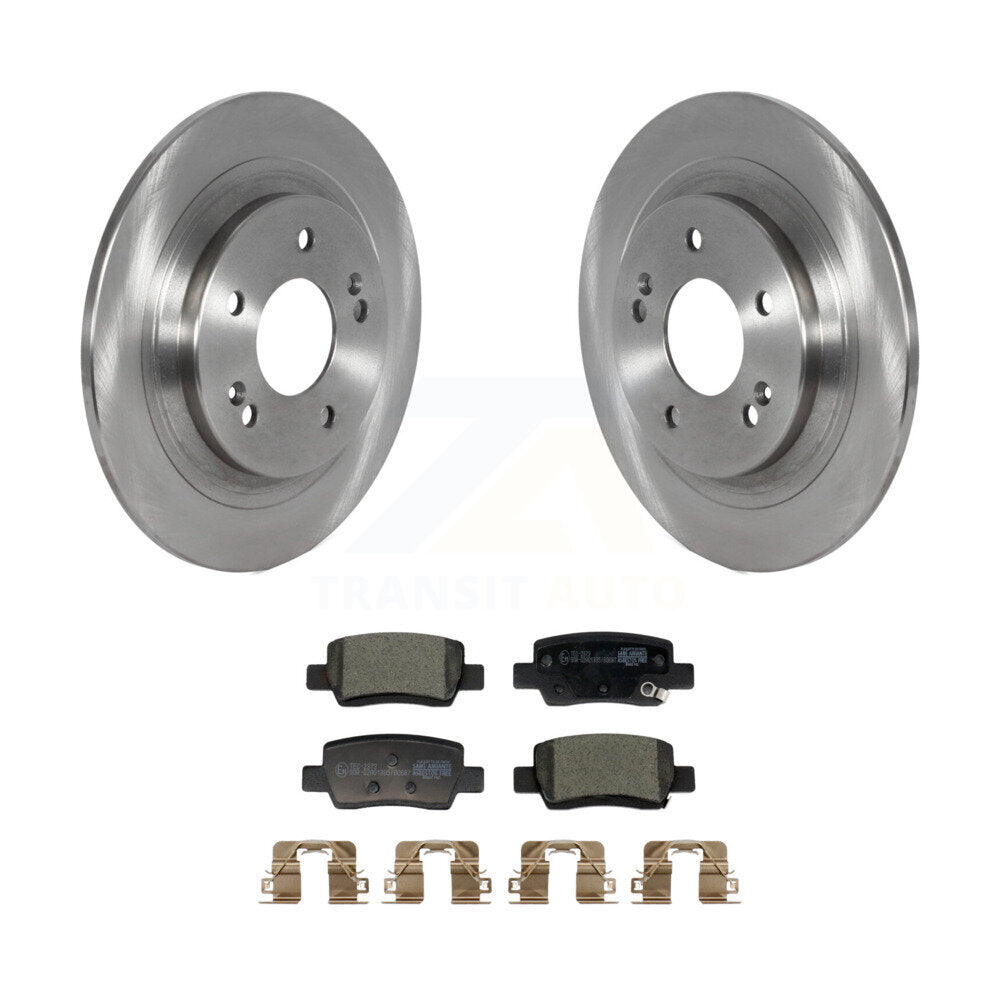 Disc Brake Rotor Ceramic Pad Rear Kit For Kia Seltos With Electric Parking
