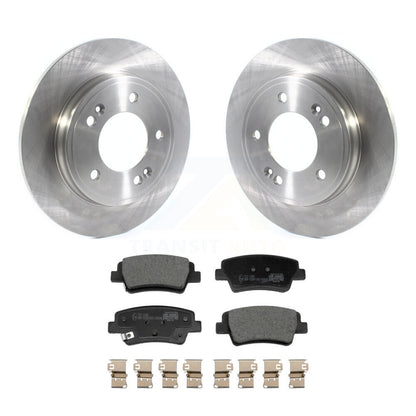 Brake Rotor & Ceramic Pad Rear Kit For Hyundai Elantra With Manual Parking