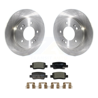 Brake Rotor Ceramic Pad Rear Kit For Hyundai Elantra With Electric Parking