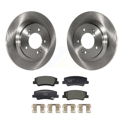 Disc Brake Rotors And Ceramic Pads Rear Kit For Hyundai Sonata Kia Niro EV K5