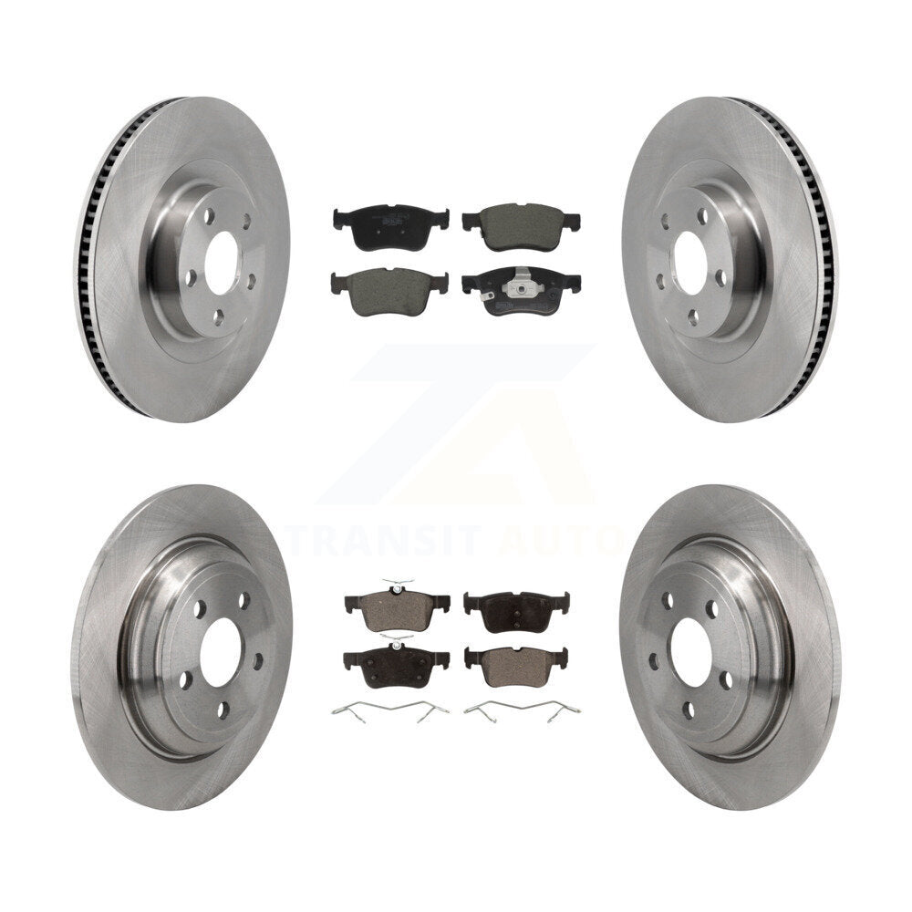 Disc Brake Rotors And Ceramic Pads Front Rear Kit For 2022-2023 Ford Maverick