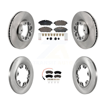 Disc Brake Rotor Ceramic Pad Front Rear Kit For Ford Transit-250 Transit-150 AWD