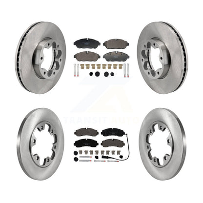 Brake Rotors & Ceramic Pad Front Rear Kit For Ford Transit-350 With 6 Lug Wheels