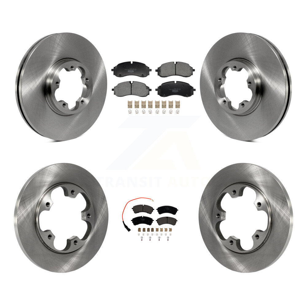 Disc Brake Rotor Ceramic Pad Front Rear Kit For Ford Transit-250 Transit-350 RWD