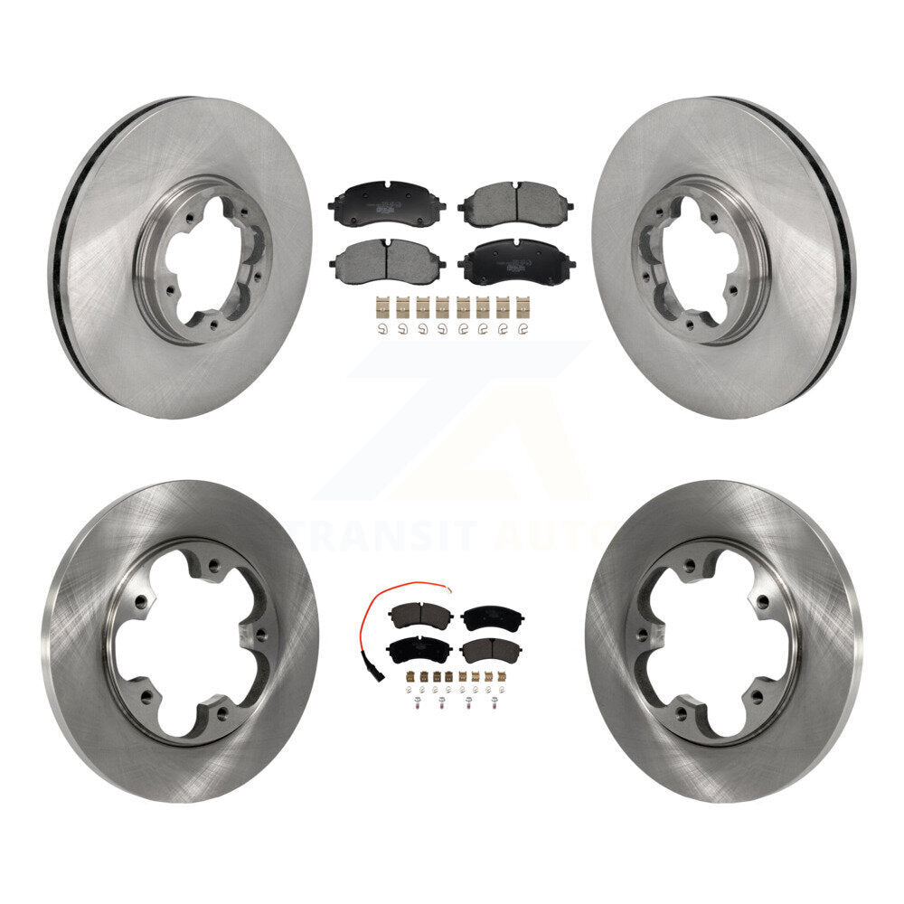 Disc Brake Rotor Ceramic Pad Front Rear Kit For Ford Transit-250 Transit-350 RWD