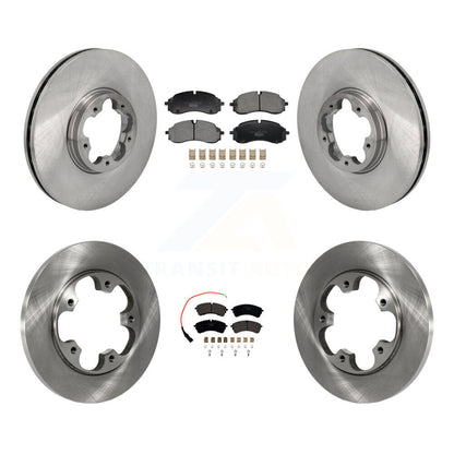Disc Brake Rotor Ceramic Pad Front Rear Kit For Ford Transit-250 Transit-350 RWD