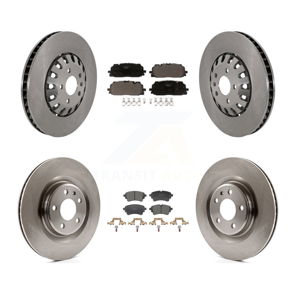 Disc Brake Rotor And Ceramic Pad Front Rear Kit For Audi A6 Quattro A7 Sportback
