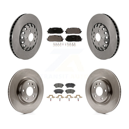 Disc Brake Rotor And Ceramic Pad Front Rear Kit For Audi A6 Quattro A7 Sportback
