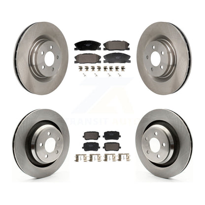 Disc Brake Rotors And Ceramic Pads Front Rear Kit For Dodge Charger