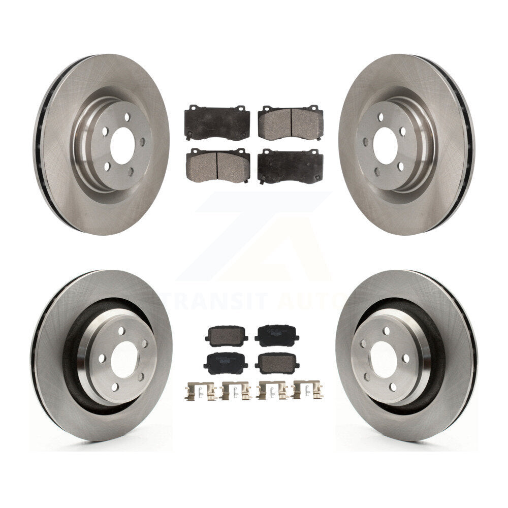 Disc Brake Rotors And Ceramic Pads Front Rear Kit For Dodge Charger