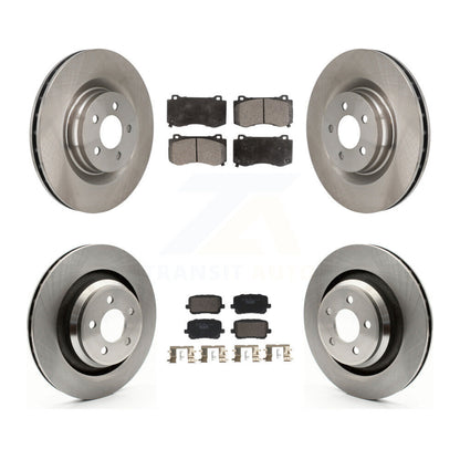Disc Brake Rotors And Ceramic Pads Front Rear Kit For Dodge Charger