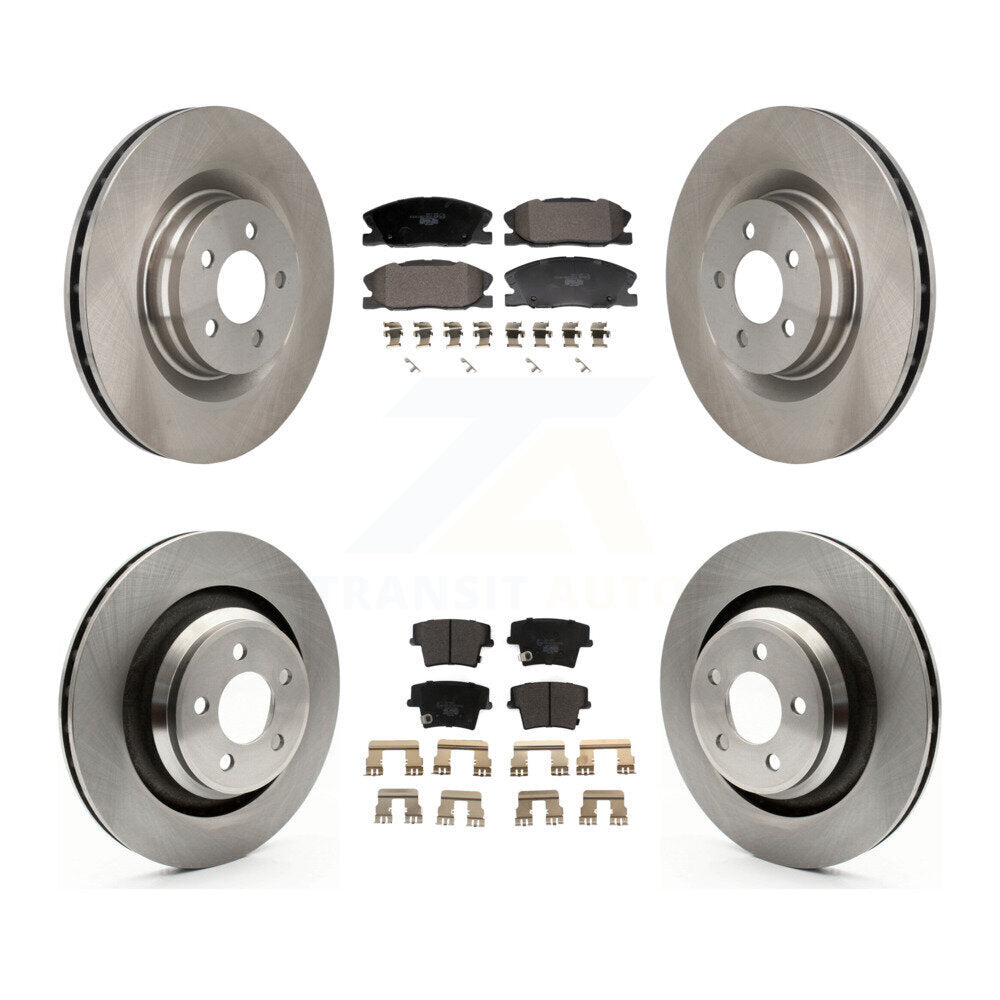 Disc Brake Rotors And Ceramic Pads Front Rear Kit For Dodge Charger