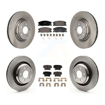 Disc Brake Rotors And Ceramic Pads Front Rear Kit For Dodge Charger