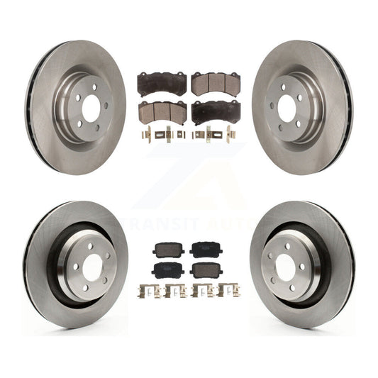 Brake Rotor & Ceramic Pad Front Rear Kit For Dodge Charger SRT 392 with RWD 6.4L