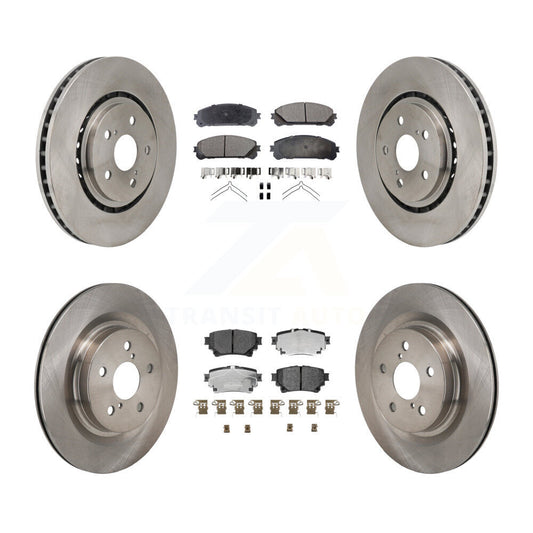 Brake Rotors Ceramic Pad Front Rear Kit For Toyota Sienna RAV4 Prime bZ4X Subaru