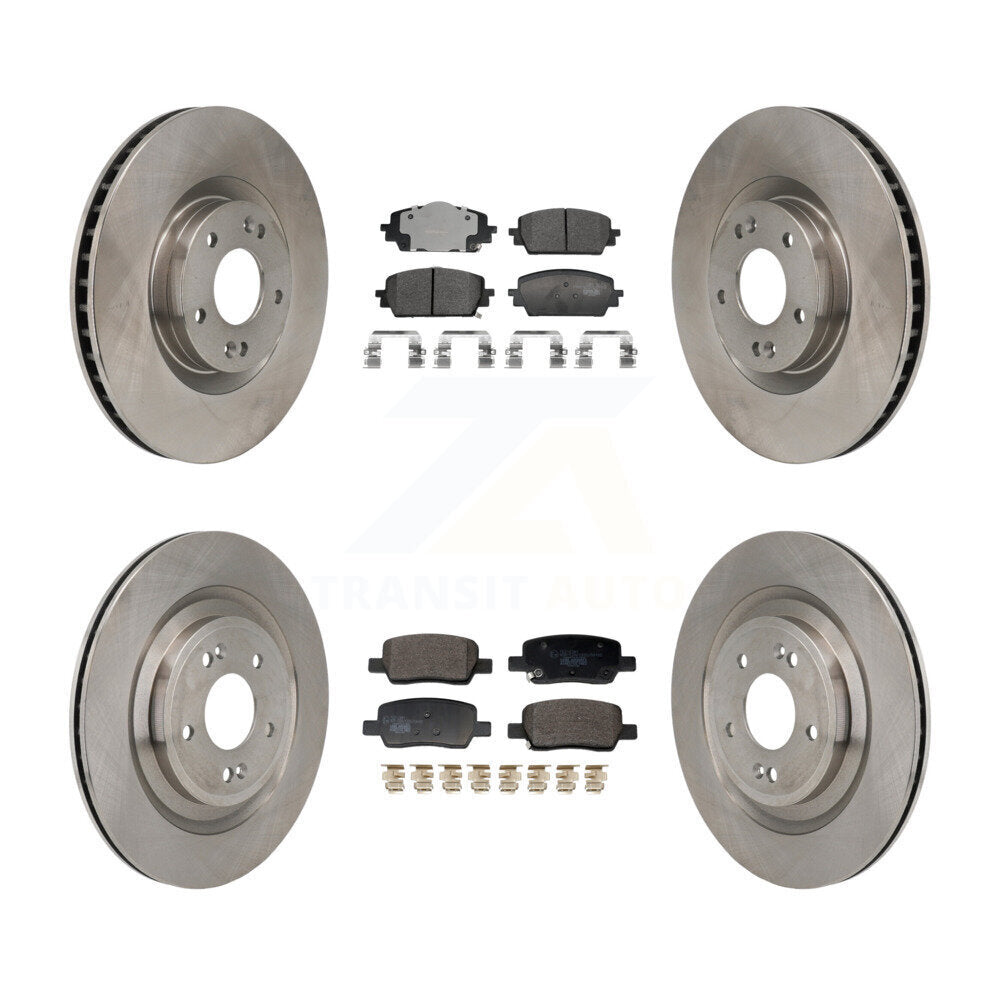 Disc Brake Rotor And Ceramic Pad Front Rear Kit For Hyundai Santa Fe Kia Sorento