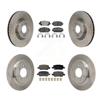 Disc Brake Rotor And Ceramic Pad Front Rear Kit For 2022-2024 Hyundai Santa Cruz