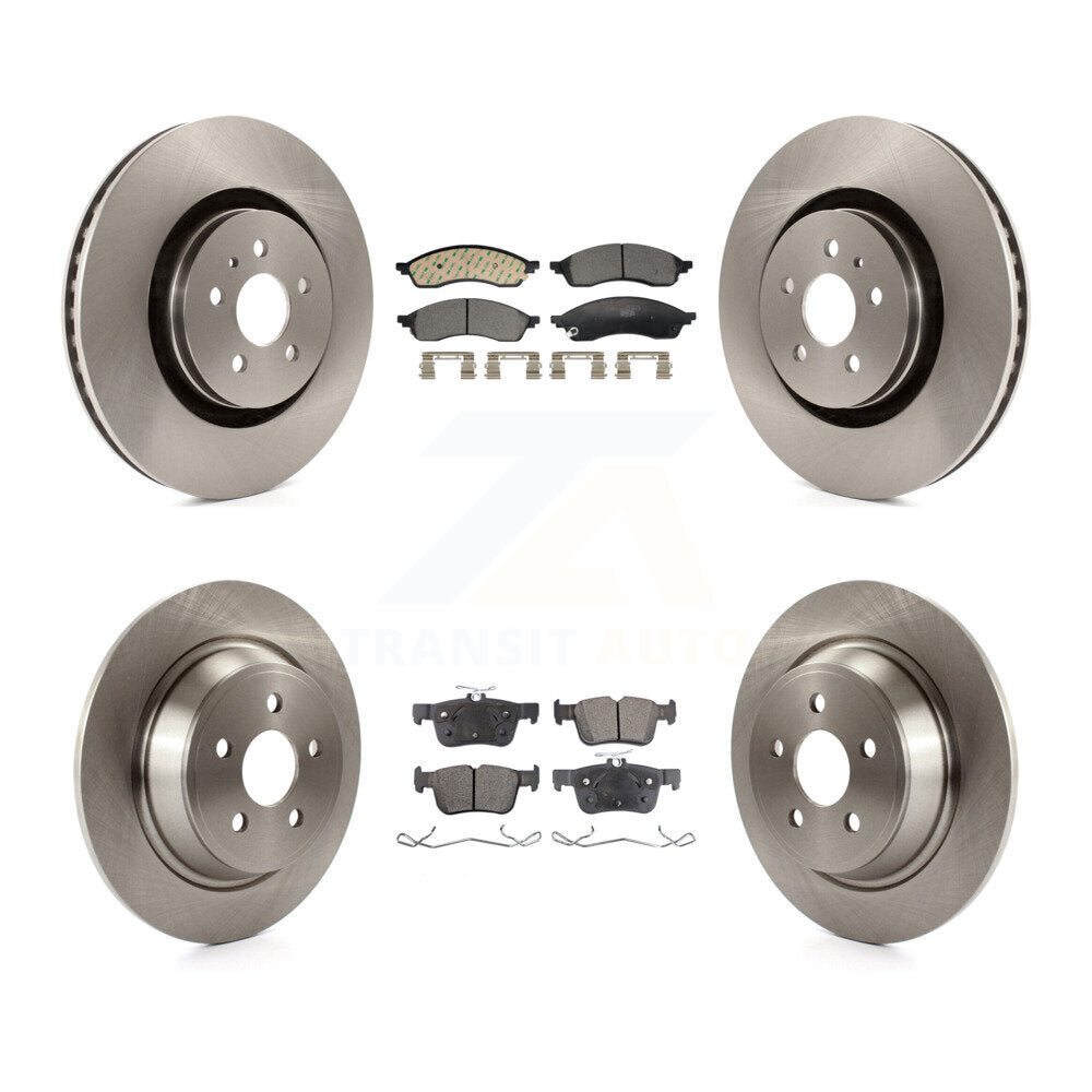 Disc Brake Rotors And Ceramic Pads Front Rear Kit For Lincoln Nautilus