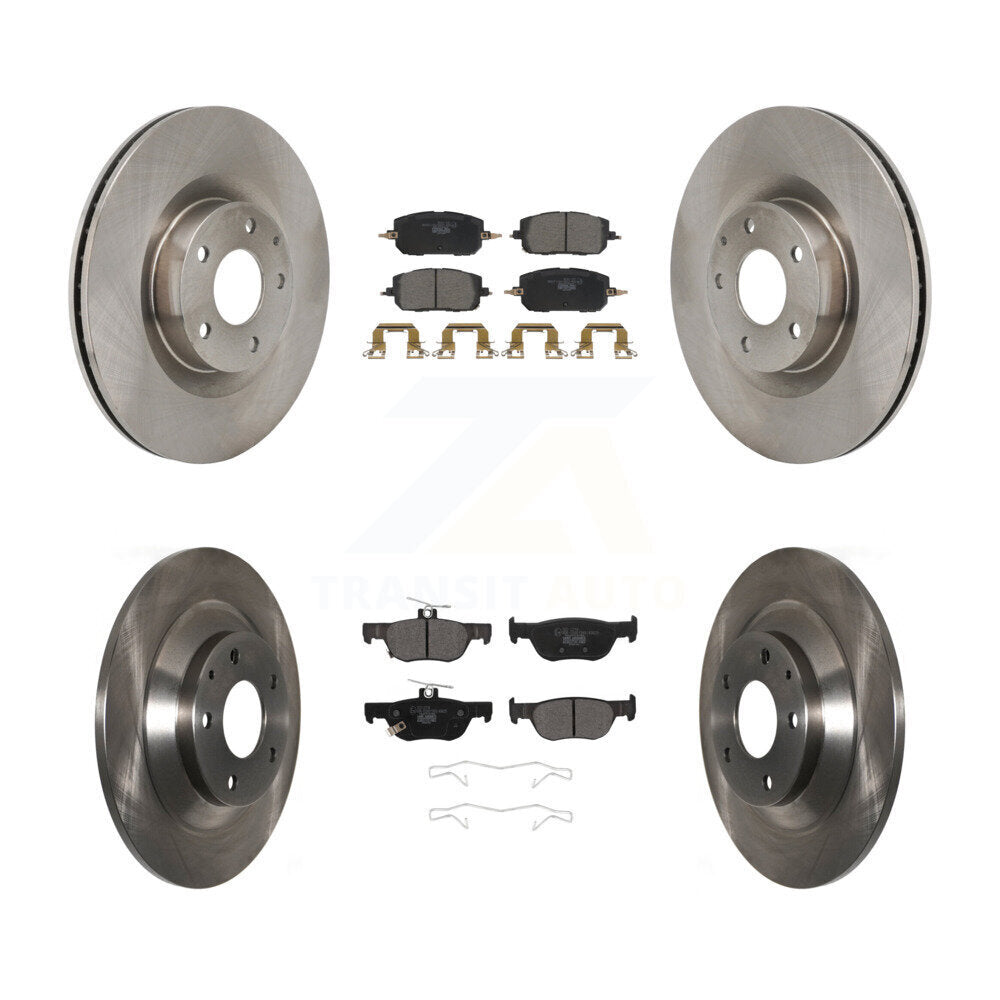 Disc Brake Rotors And Ceramic Pads Front Rear Kit For 2022-2023 Mazda MX-30 EV