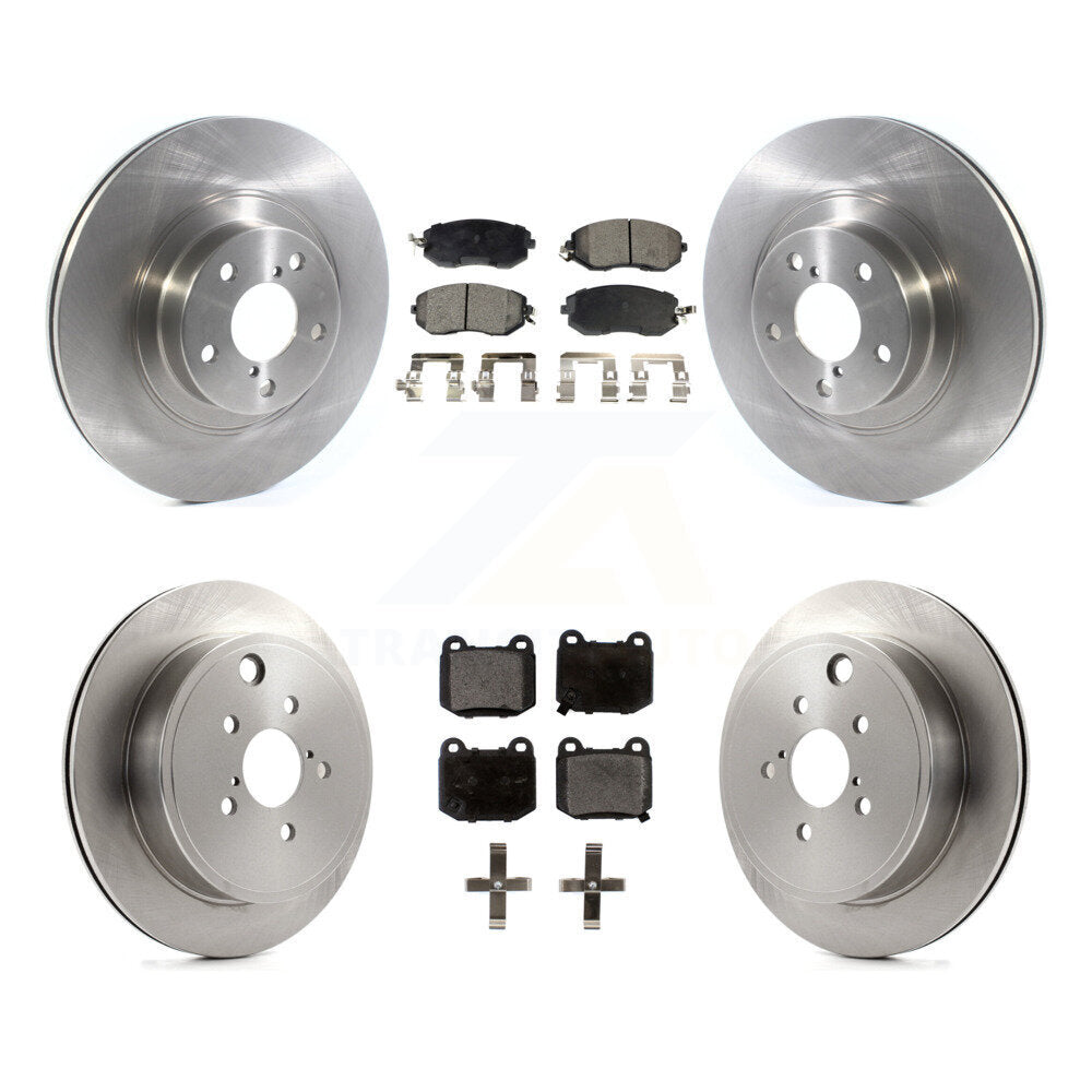 Brake Rotor Ceramic Pad Front Rear Kit For 2017 Subaru BRZ Without Brembo Brakes