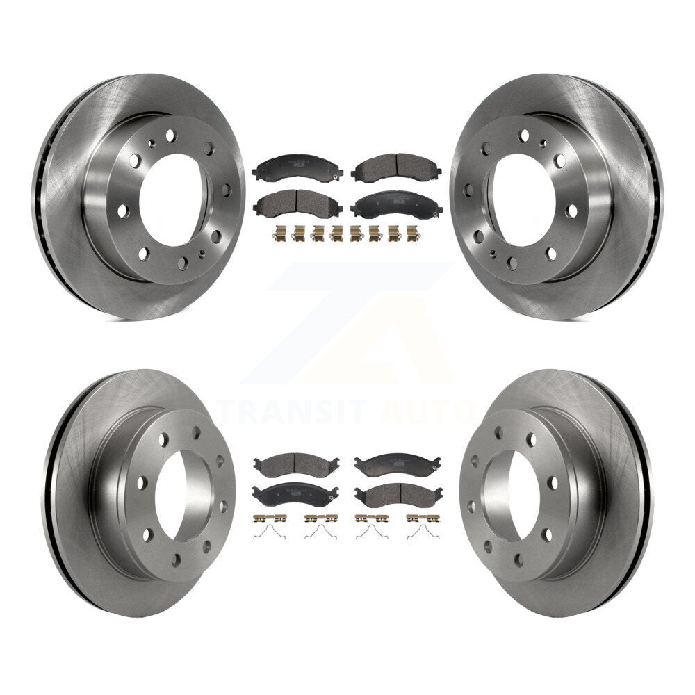 Brake Rotor And Ceramic Pad Front Rear Kit For GMC Savana 2500 Chevrolet Express