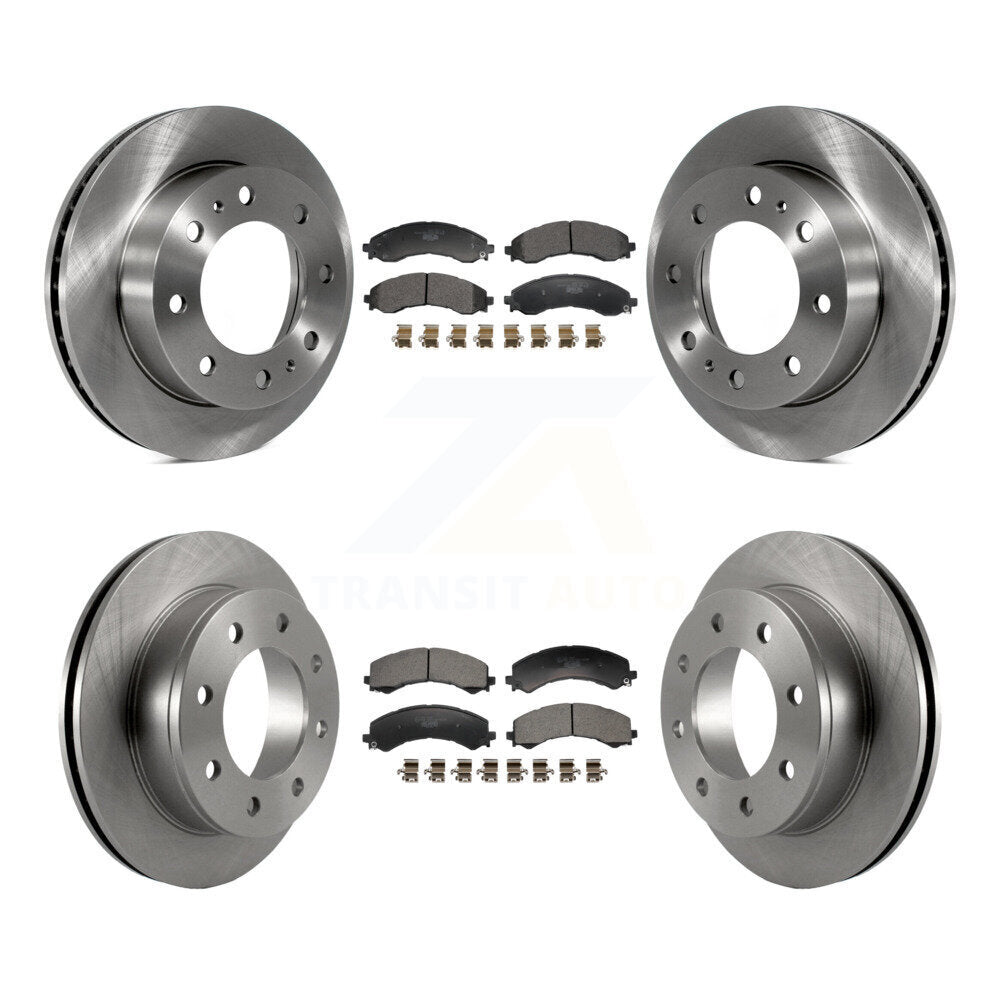 Brake Rotor And Ceramic Pad Front Rear Kit For GMC Savana 2500 Chevrolet Express