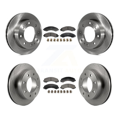 Brake Rotor And Ceramic Pad Front Rear Kit For GMC Savana 2500 Chevrolet Express