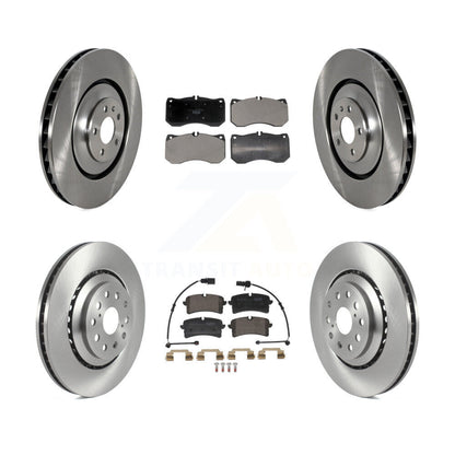 Disc Brake Rotors And Ceramic Pads Front Rear Kit For Audi S8 S7