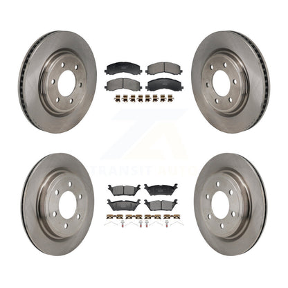 Brake Rotor And Ceramic Pad Front Rear Kit For Ford Expedition Lincoln Navigator