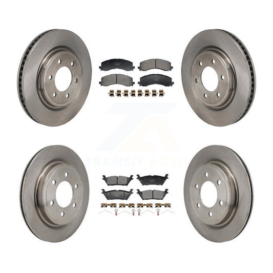 Brake Rotor And Ceramic Pad Front Rear Kit For Ford Expedition Lincoln Navigator