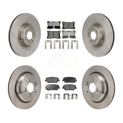 Disc Brake Rotors And Ceramic Pads Front Rear Kit For Hyundai Equus Kia K900