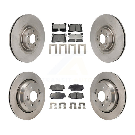 Disc Brake Rotors And Ceramic Pads Front Rear Kit For Hyundai Equus Kia K900