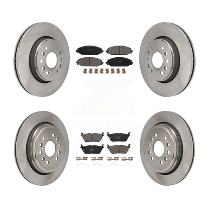 Disc Brake Rotor & Ceramic Pad Front Rear Kit For Ram 1500 Jeep Wagoneer Grand L