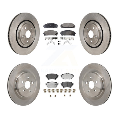 Disc Brake Rotors And Ceramic Pad Front Rear Kit For 2020-2022 Toyota Highlander
