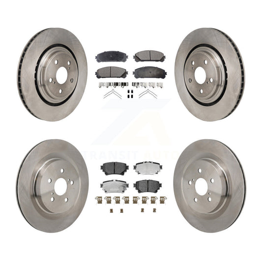 Disc Brake Rotors And Ceramic Pad Front Rear Kit For 2020-2022 Toyota Highlander