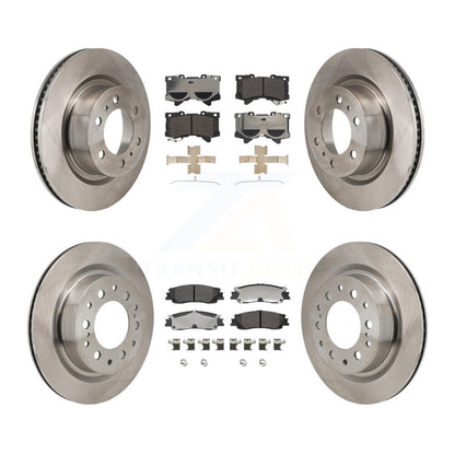 Brake Rotor And Ceramic Pad Front Rear Kit For Toyota Tundra Sequoia Lexus LX600
