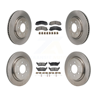 Disc Brake Rotors And Ceramic Pads Front Rear Kit For Ford F-150 Lightning