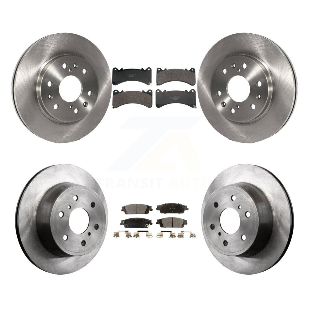 Brake Rotor & Ceramic Pad Front Rear Kit For GMC Sierra 1500 Chevrolet Silverado