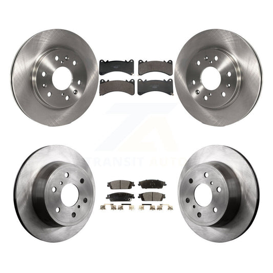Brake Rotor & Ceramic Pad Front Rear Kit For GMC Sierra 1500 Chevrolet Silverado